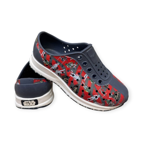 Native Other - Native Jefferson Star Wars Kids Shoes Red/Grey Darth Vader Stormtrooper C7